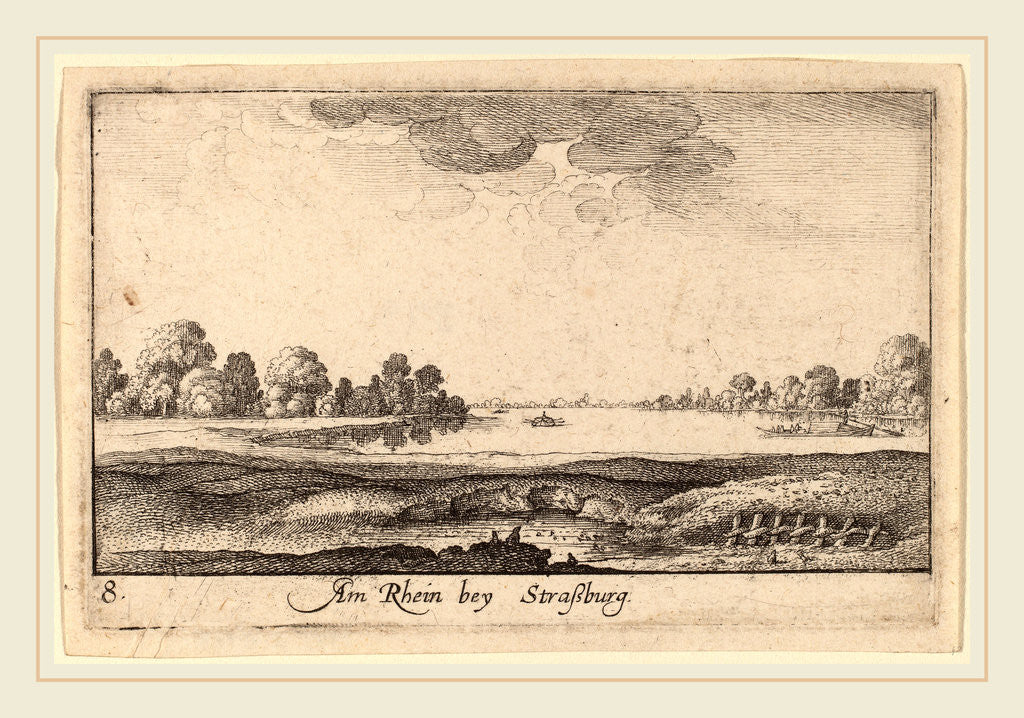 Detail of Strasbourg: The Toll House, 1635 by Wenceslaus Hollar