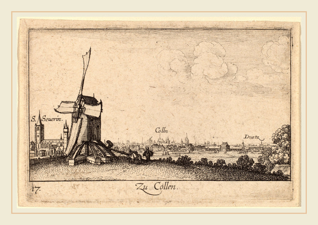 Detail of Cologne, 1635 by Wenceslaus Hollar