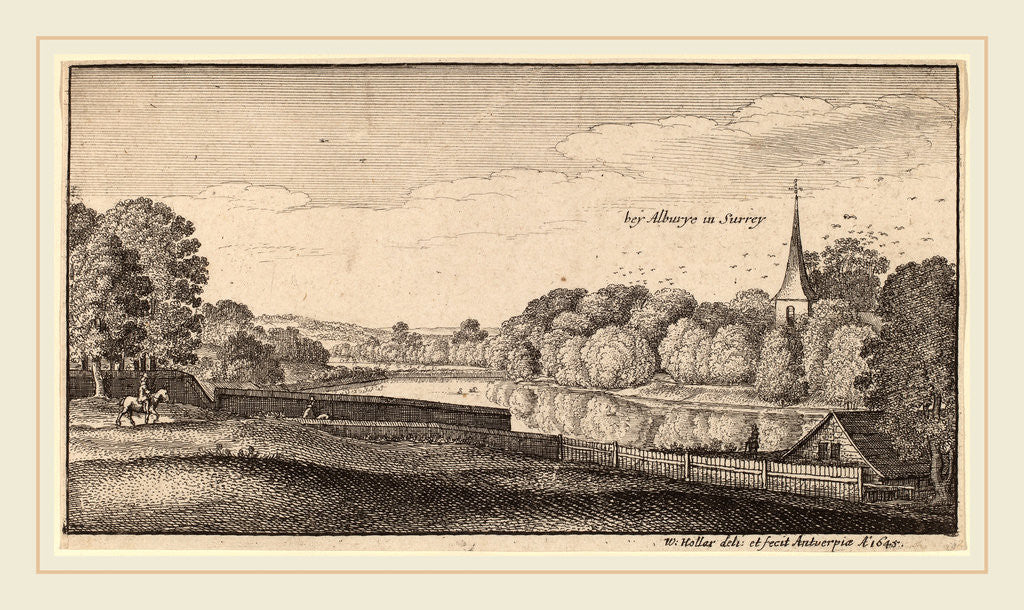 Detail of Near Albury, 1645 by Wenceslaus Hollar