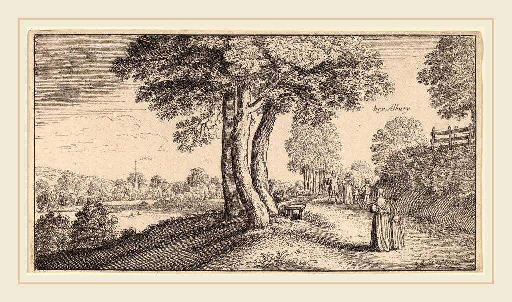 Detail of Albury, 1645 by Wenceslaus Hollar