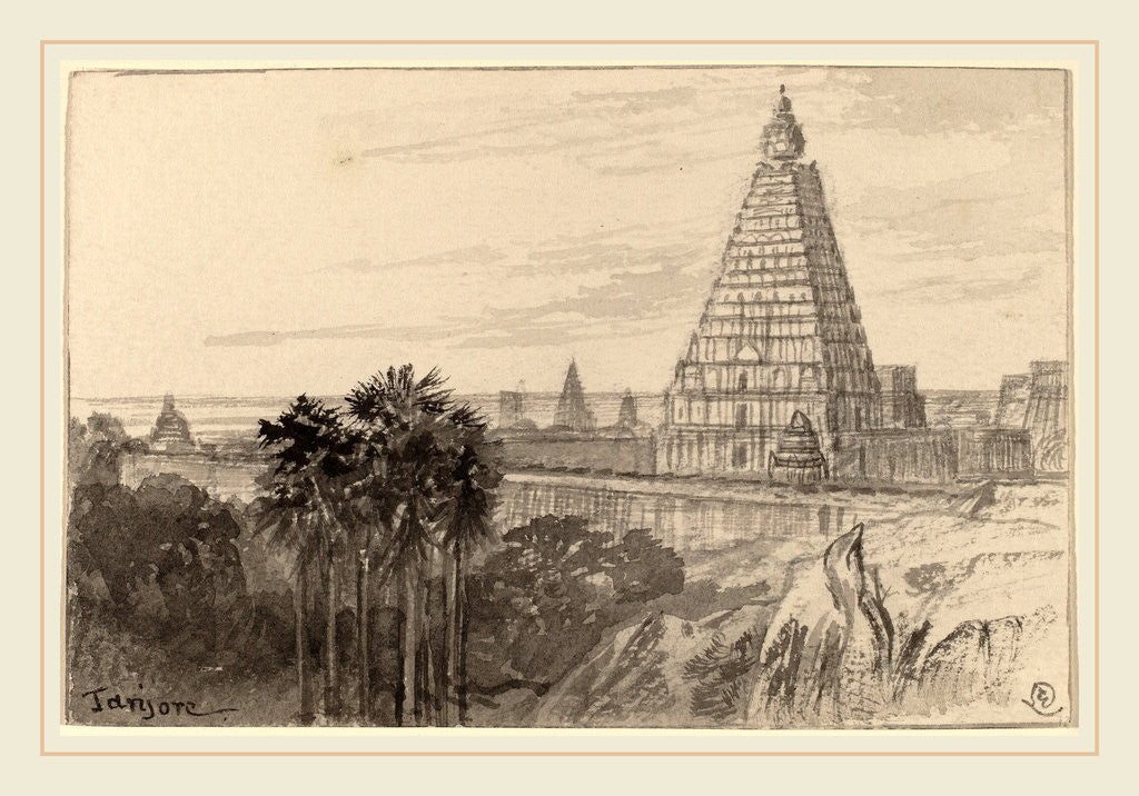 Detail of Tanjore by Edward Lear