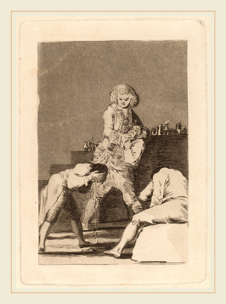 Detail of Al Conde Palatino by Francisco de Goya