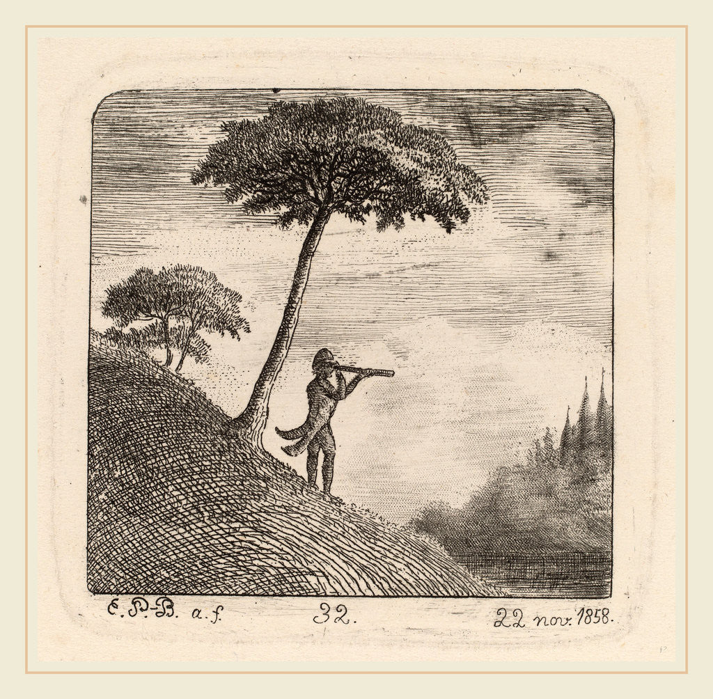 Detail of The Tourist by Emmanuel Phélippes-Beaulieu