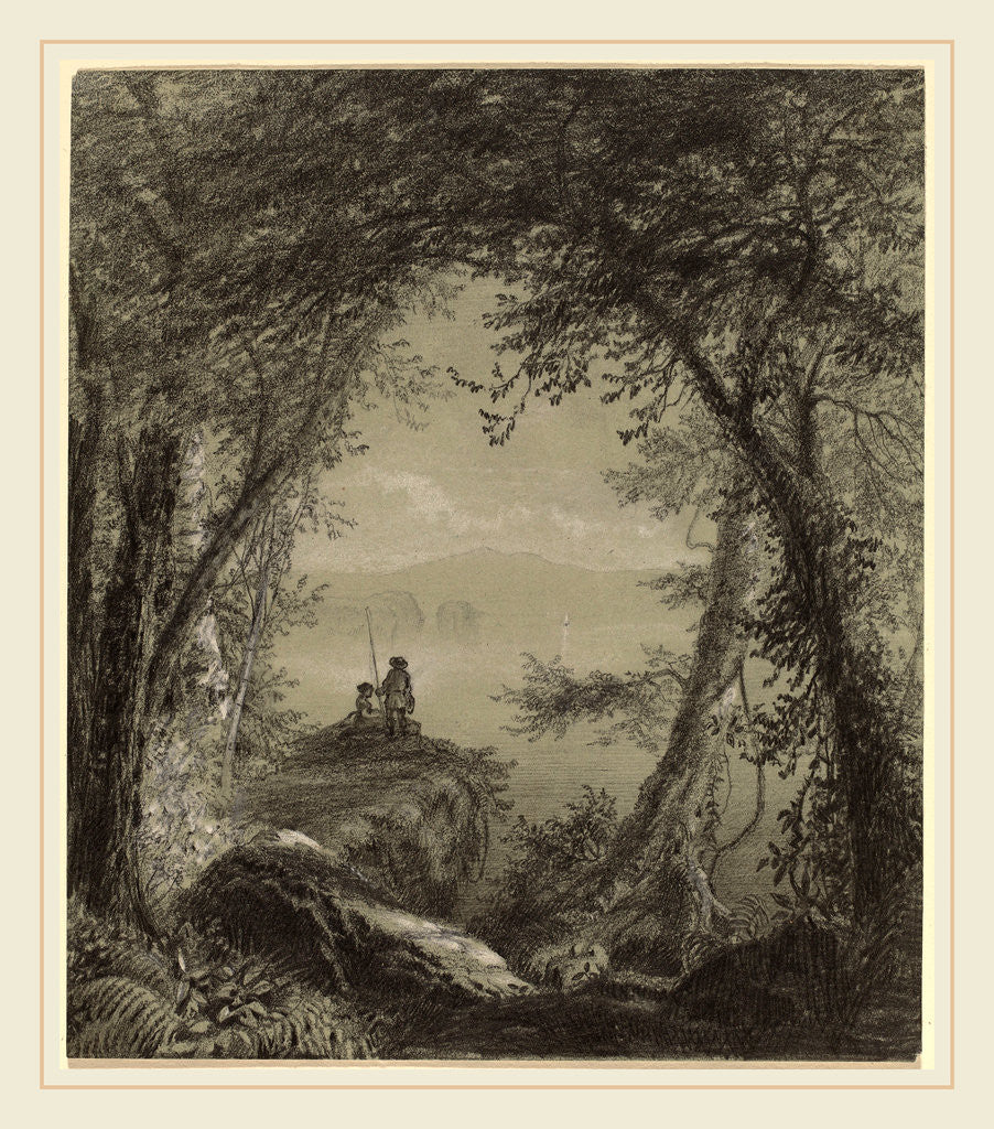 Detail of Lake George by Richard William Hubbard