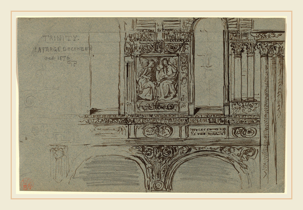 Detail of Trinity Church, Boston-Mural Study by John La Farge