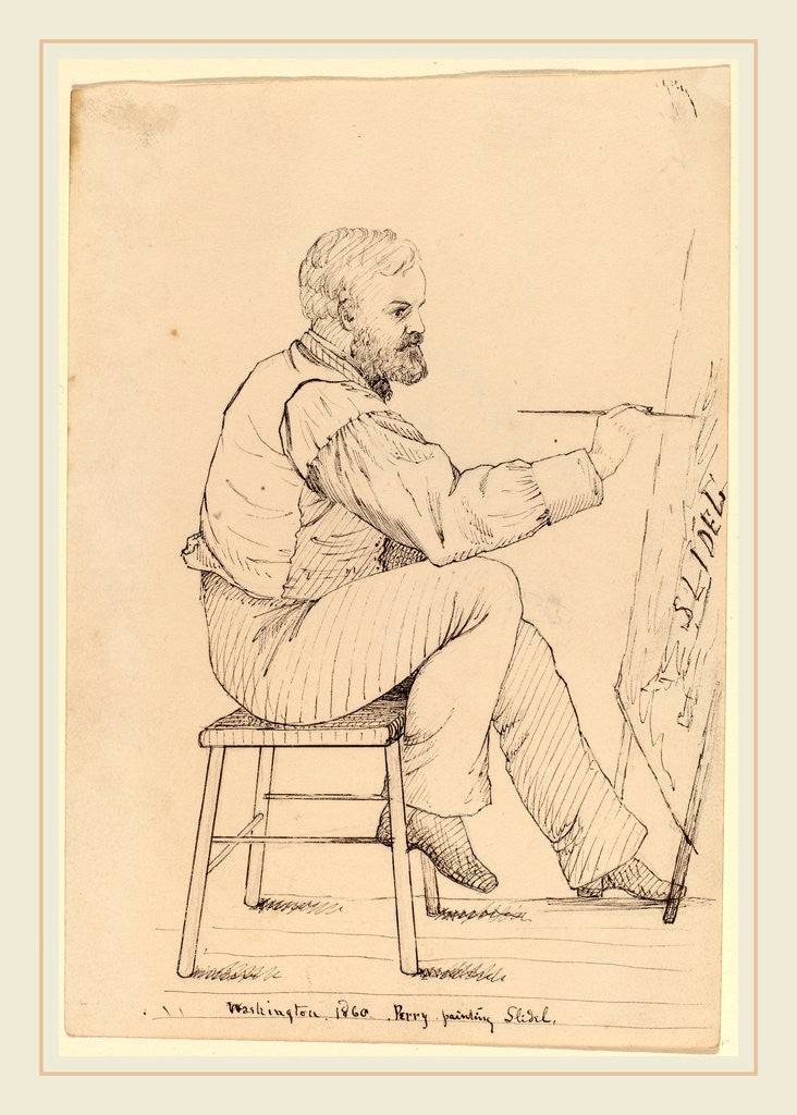 Detail of Sketch Class Series-E.W. Perry by John Quincy Adams Ward