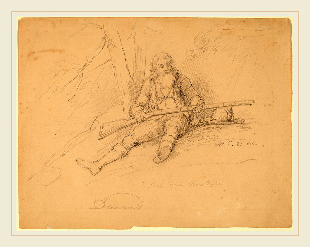 Detail of Rip Van Winkle by Asher Brown Durand