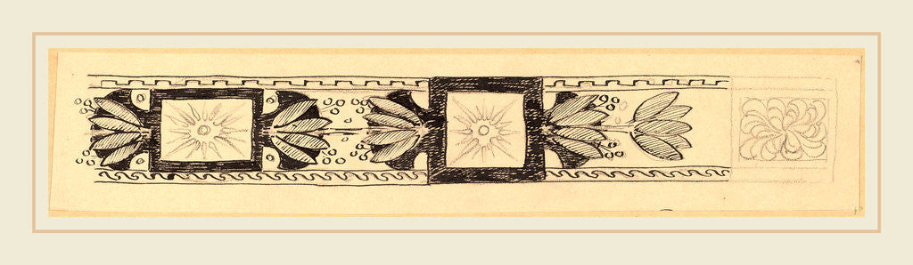 Detail of Study for a Border Design by Charles Sprague Pearce