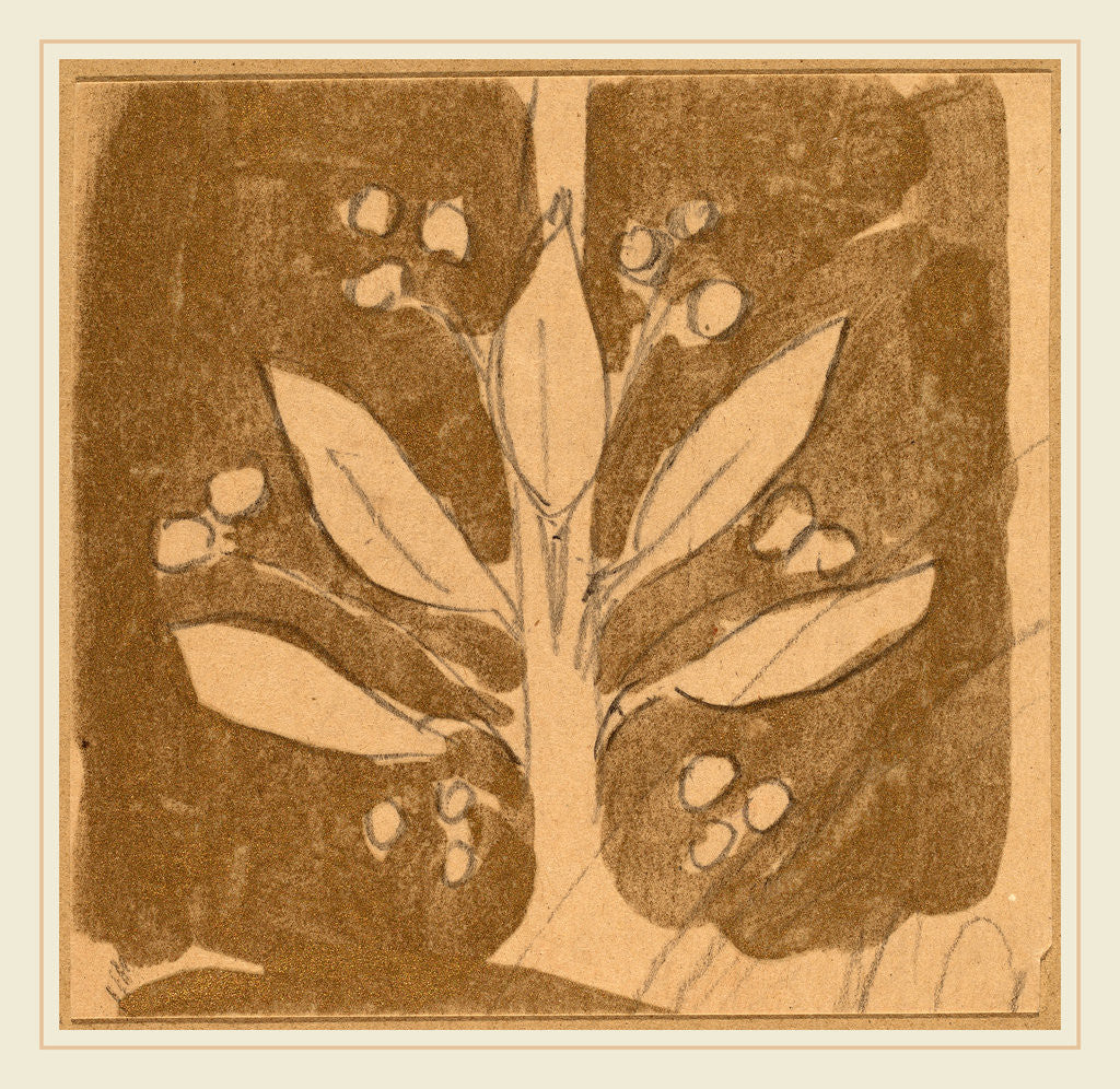 Detail of Study for a Border Design by Charles Sprague Pearce