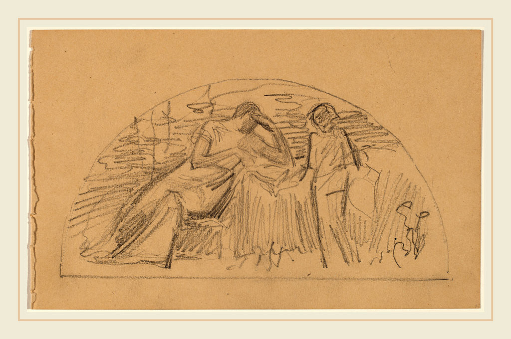 Detail of Study for a Lunette by Charles Sprague Pearce