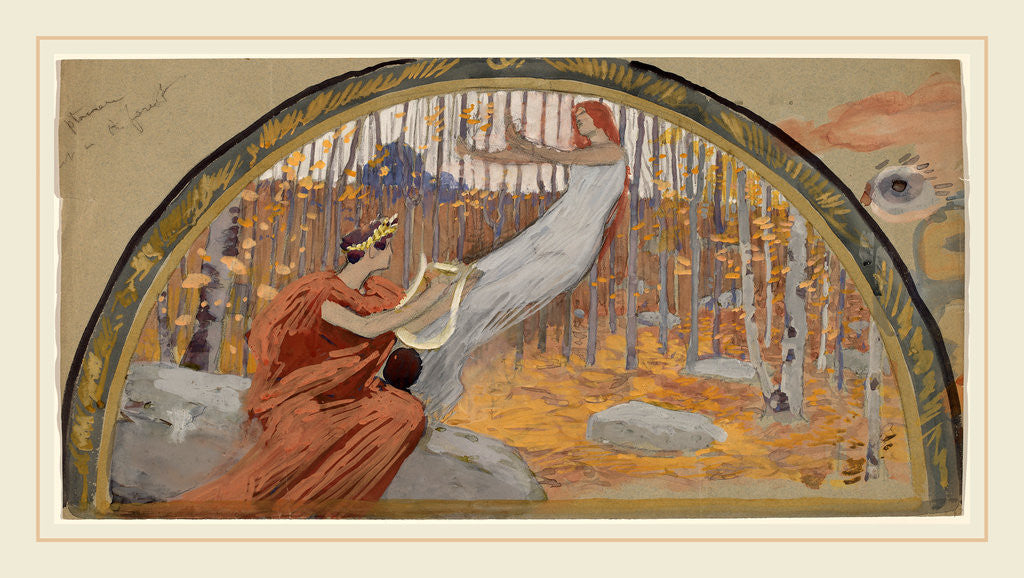 Detail of Study for a Lunette by Charles Sprague Pearce