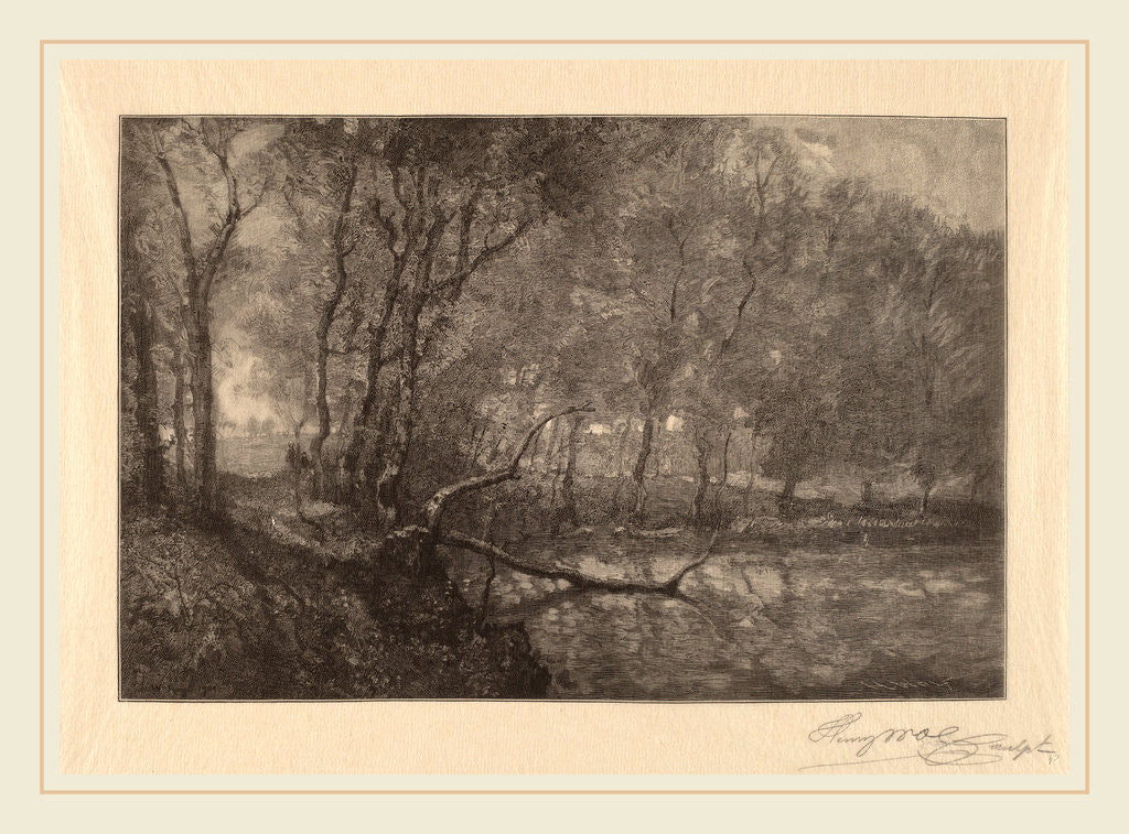 Detail of The Mill Pond by Henry Wolf