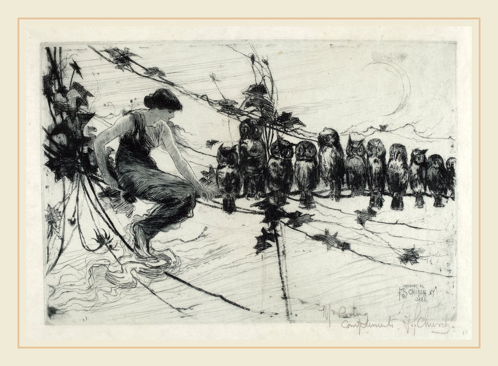 Detail of A Lesson in Wisdom by Frederick Stuart Church