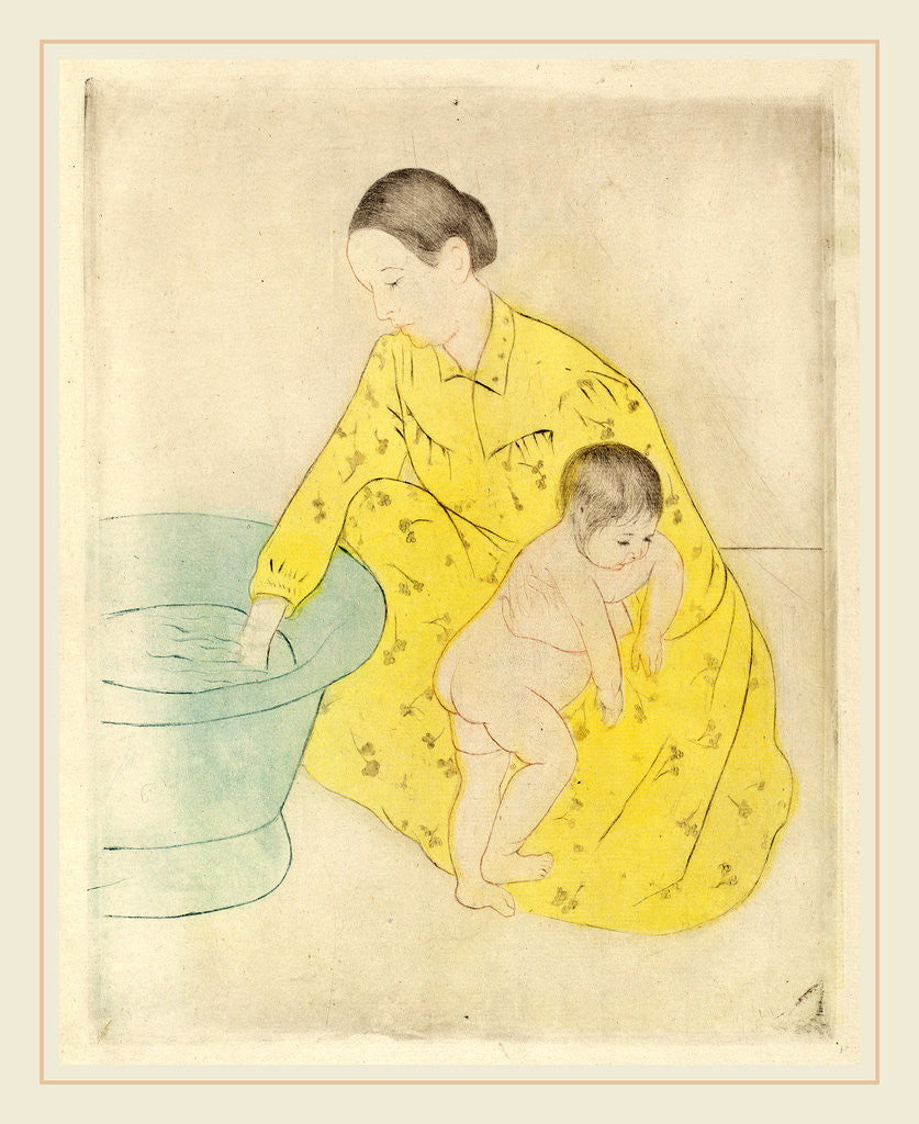 Detail of The Bath by Mary Cassatt