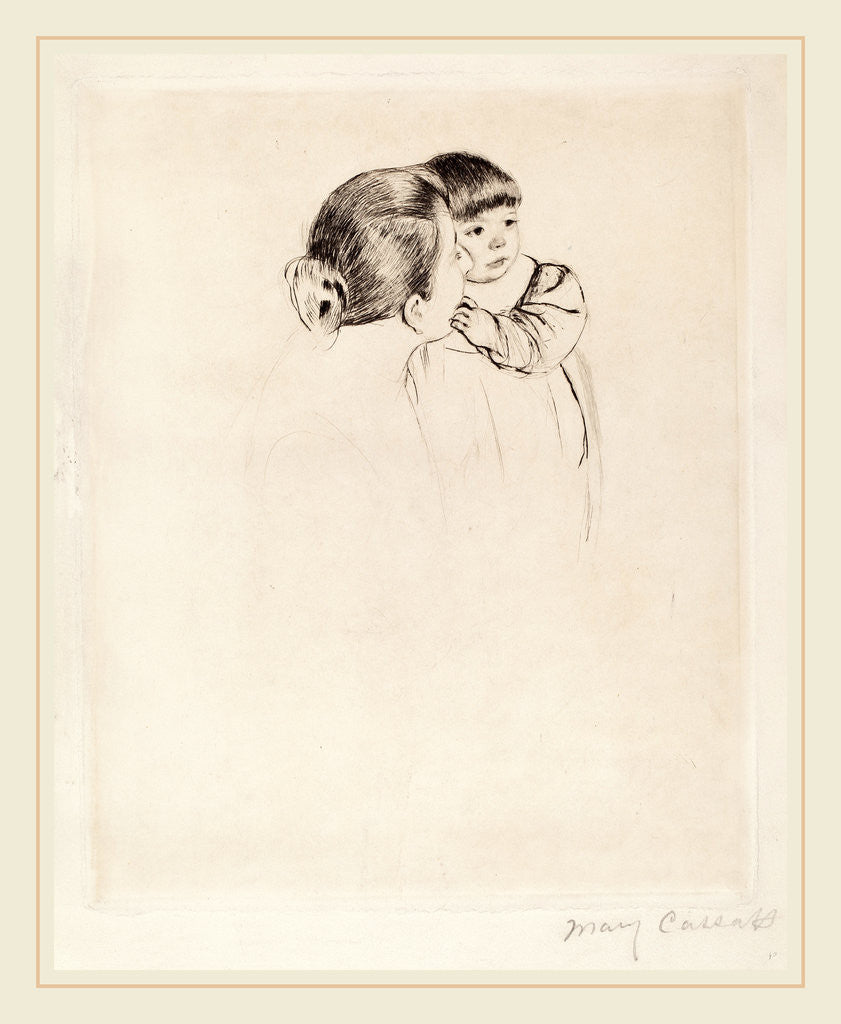 Detail of Peasant Mother and Child by Mary Cassatt