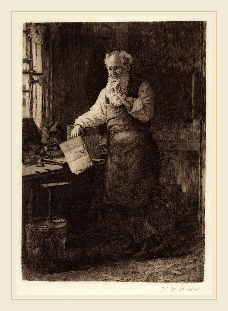 Detail of Thinking It Over by Thomas Waterman Wood