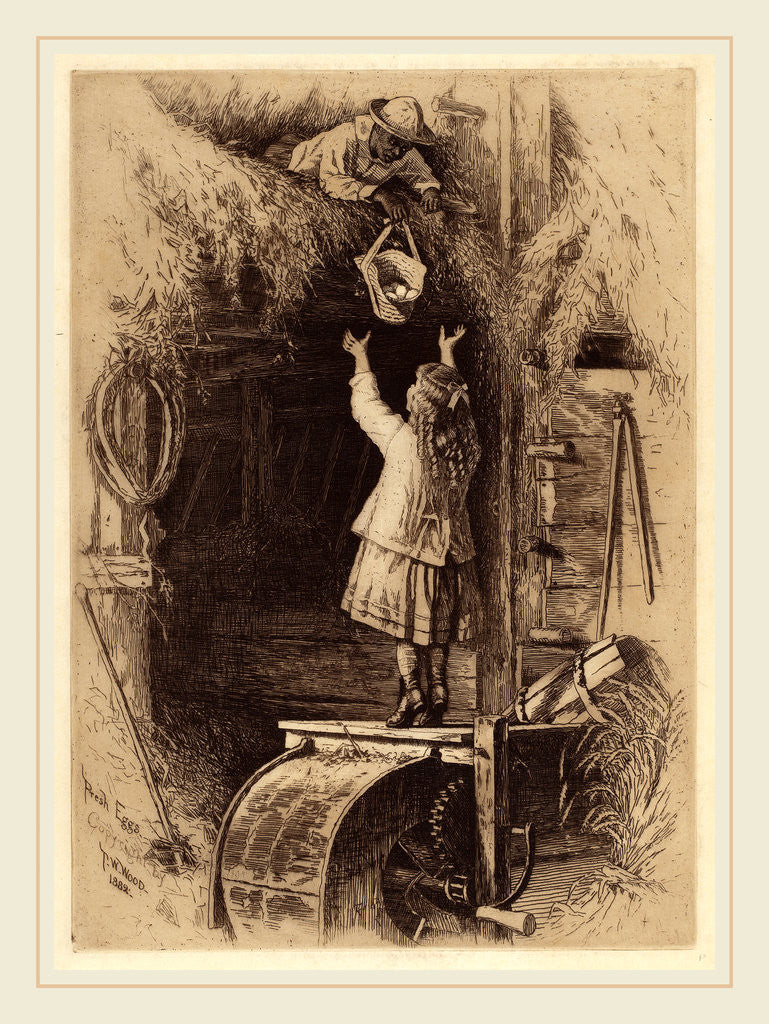 Detail of Fresh Eggs by Thomas Waterman Wood