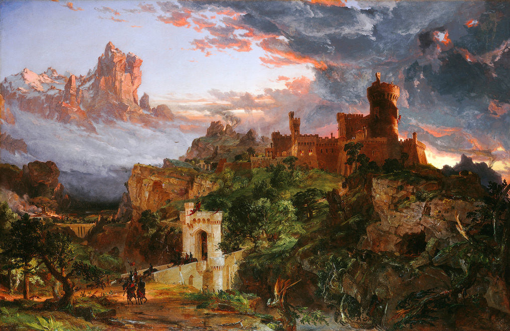 Detail of The Spirit of War by Jasper Francis Cropsey