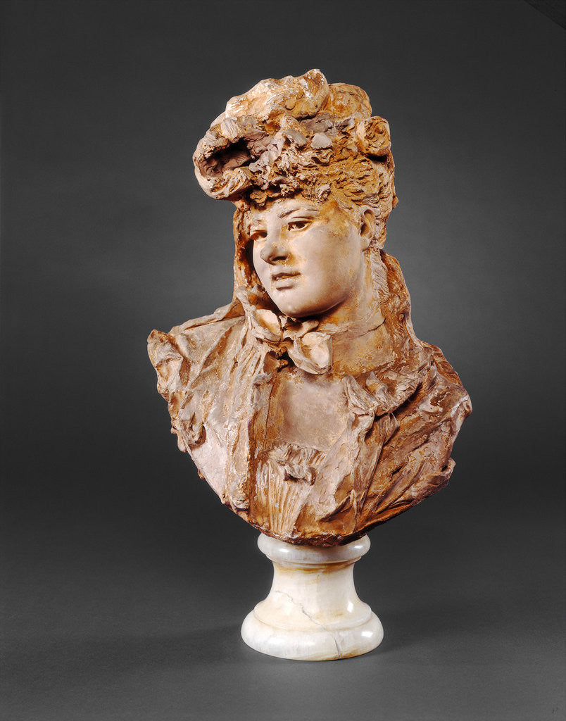 Detail of Bust of a Woman, 1875 by Auguste Rodin