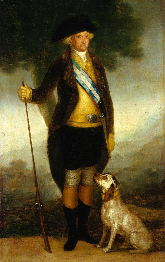 Detail of Charles IV of Spain as Huntsman by Workshop of Francisco de Goya