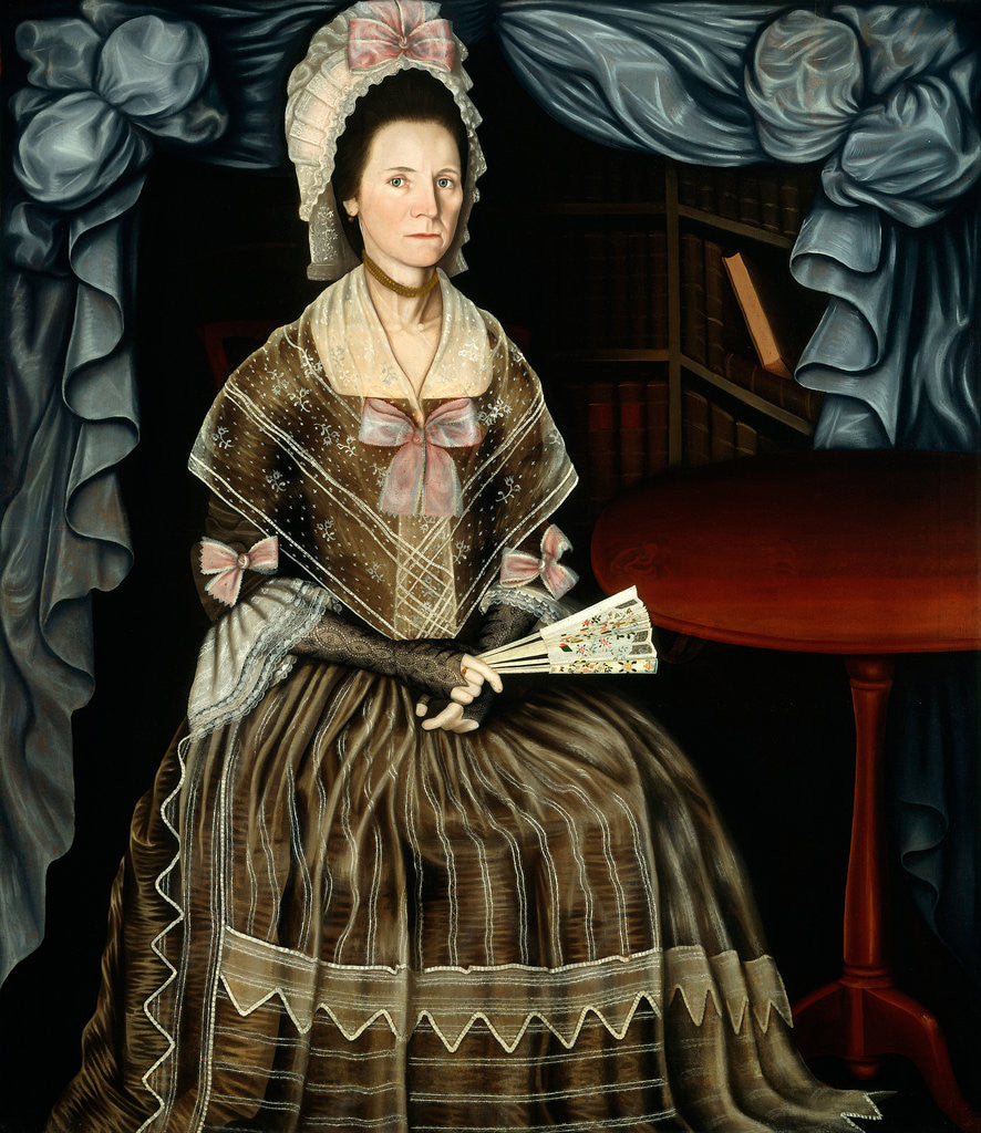 Detail of Mrs. Samuel Chandler by Winthrop Chandler