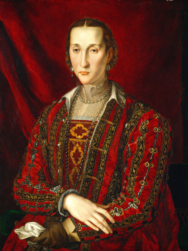 Detail of Eleonora di Toledo by Agnolo Bronzino