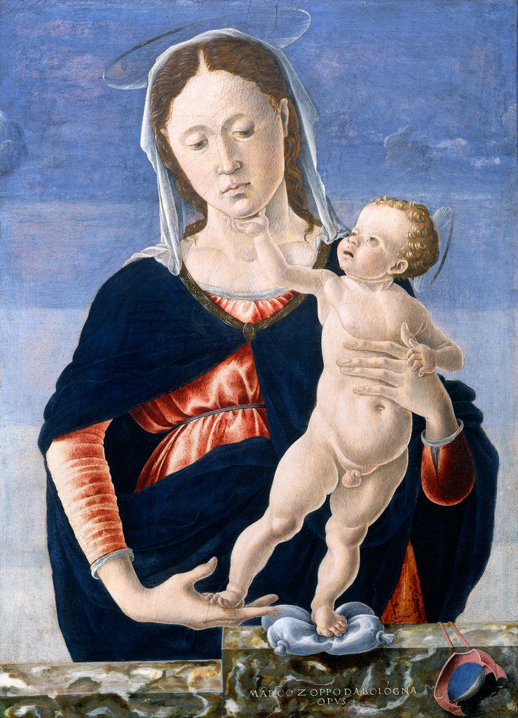 Detail of Madonna and Child by Marco Zoppo