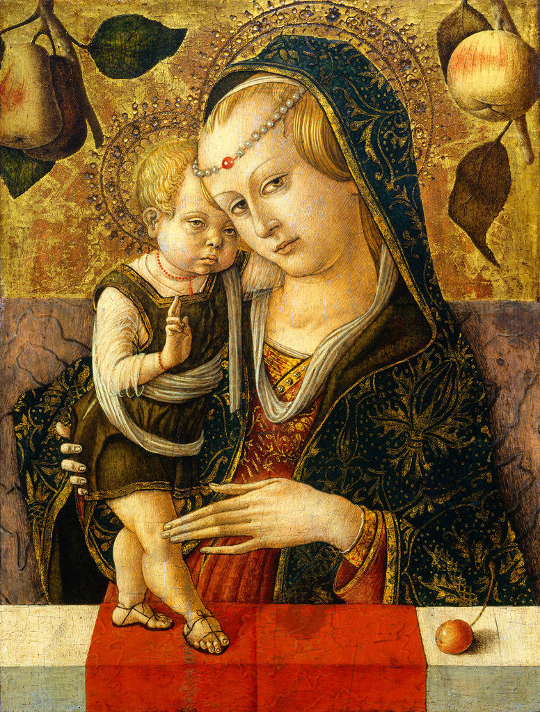 Detail of Madonna and Child by Carlo Crivelli