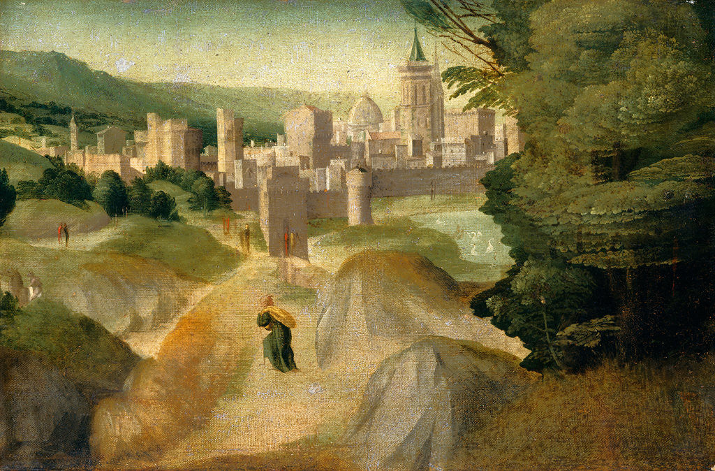 Detail of Scenes from a Legend, probably c. 1515-1520 by Giovanni Larciani