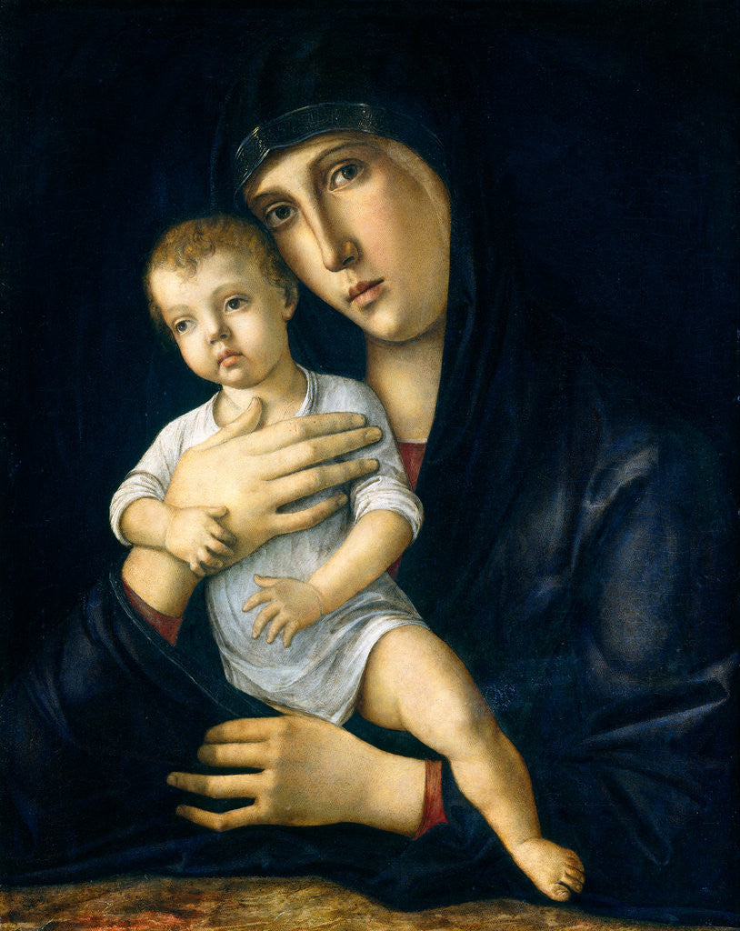 Detail of Madonna and Child by Giovanni Bellini