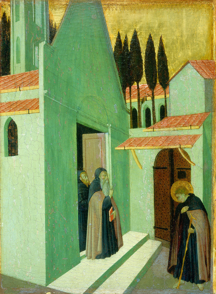 Detail of Saint Anthony Leaving His Monastery by Master of the Osservanza