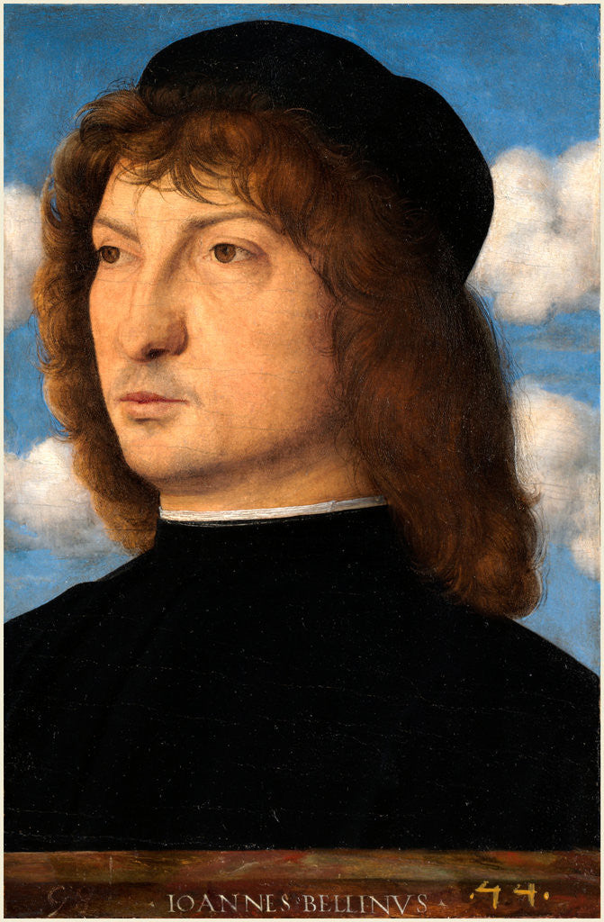 Detail of Italian, Portrait of a Venetian Gentleman, c. 1500 by Giovanni Bellini