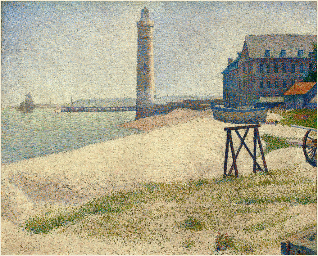 Detail of The Lighthouse at Honfleur, 1886 by Georges Seurat