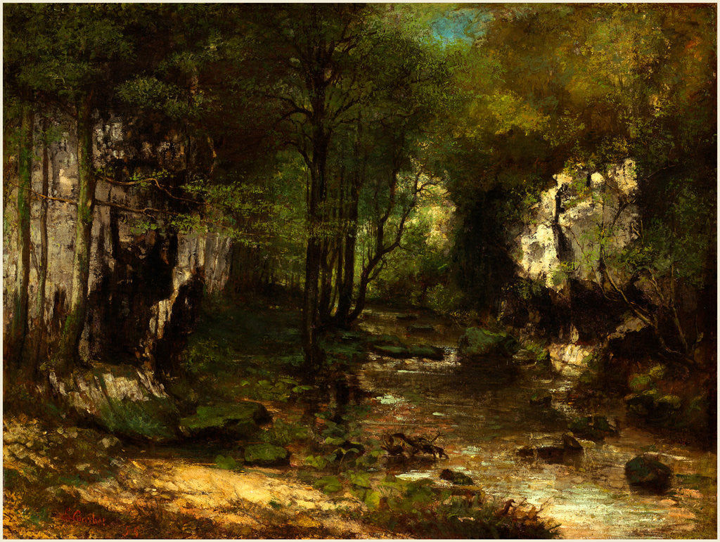 Detail of The Stream(vallée de la Loue), 1855 by Gustave Courbet