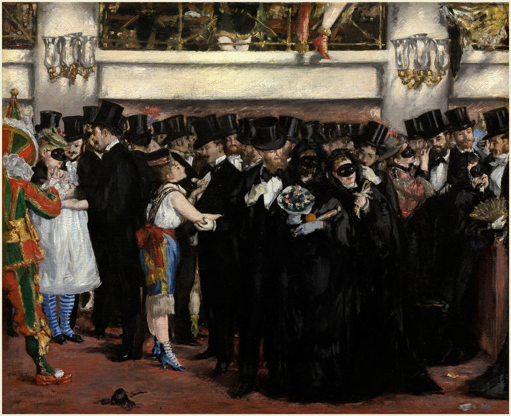 Detail of Masked Ball at the Opera, 1873 by Edouard Manet