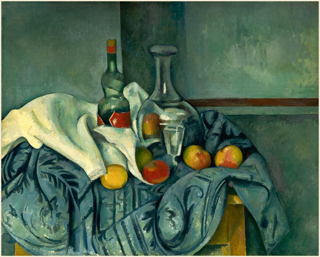 Detail of The Peppermint Bottle by Paul Cézanne