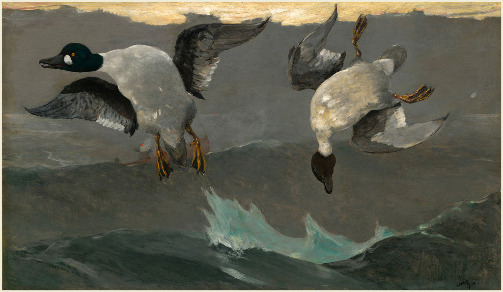 Detail of Right and Left by Winslow Homer