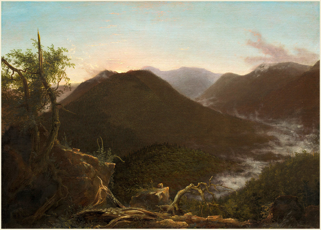 Detail of Sunrise in the Catskills by Thomas Cole