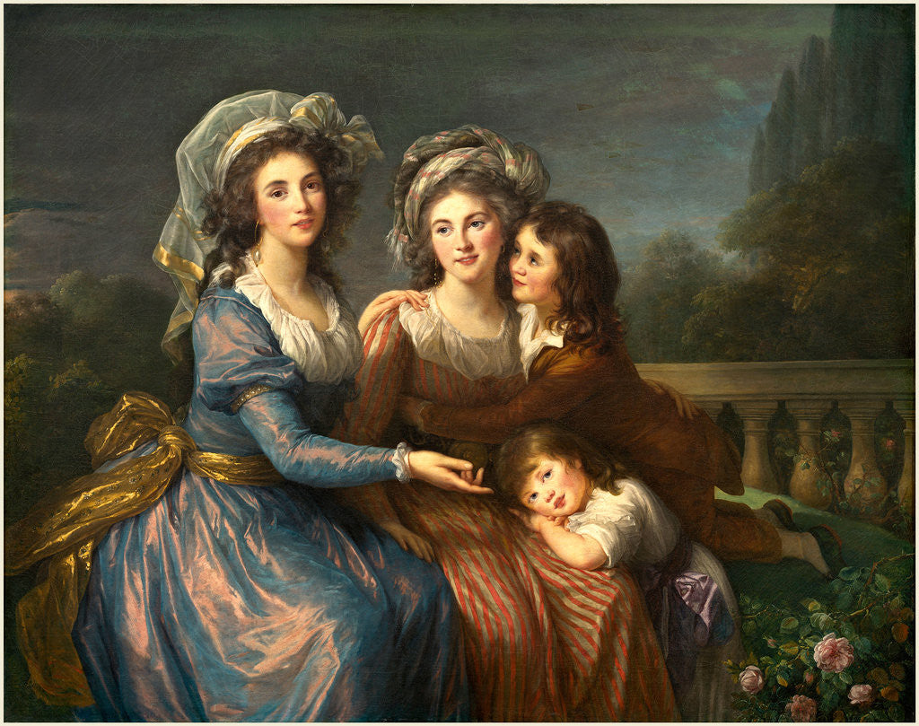 Detail of The Marquise de Pezay, and the Marquise de Rougé with Her Sons Alexis and Adrien, 1787 by Elisabeth-Louise Vigée Le Brun