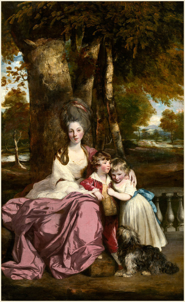 Detail of British, Lady Elizabeth Delmé and Her Children by Sir Joshua Reynolds