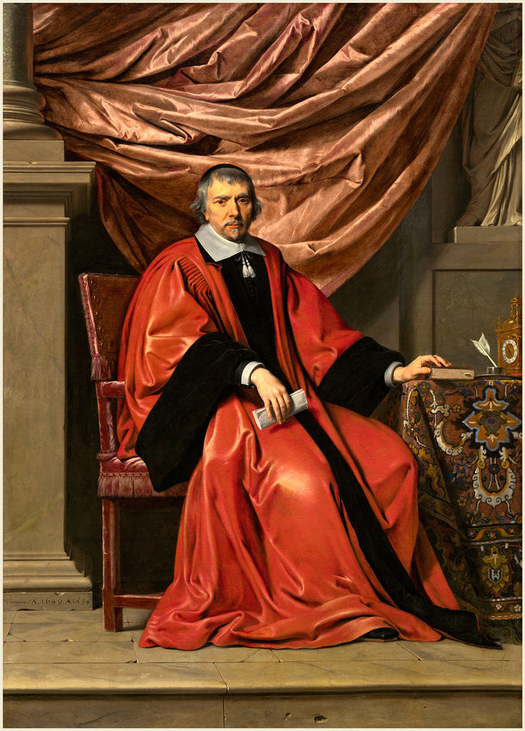 Detail of Omer Talon, 1649 by Philippe de Champaigne