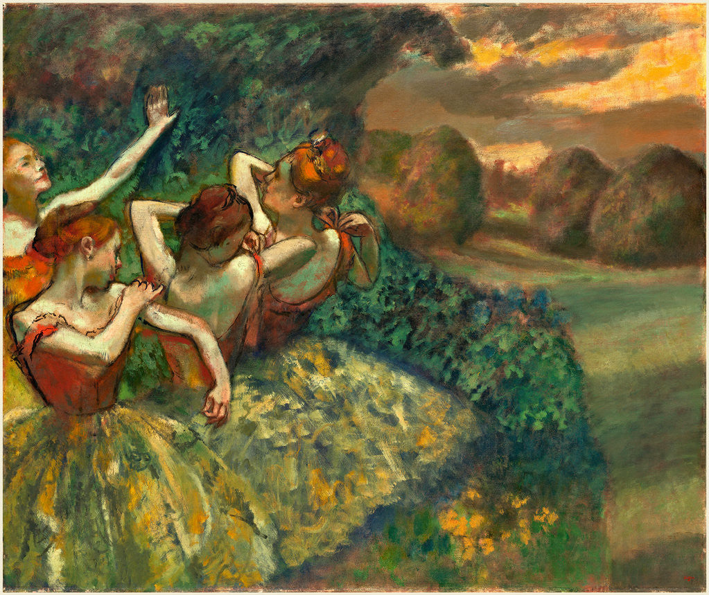 Detail of Four Dancers, c. 1899 by Edgar Degas