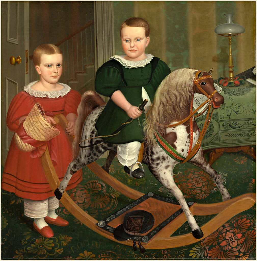 Detail of American, The Hobby Horse, c. 1840 by Robert Peckham