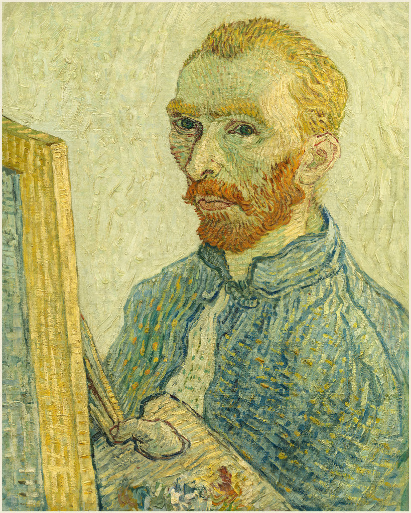 Detail of Portrait of Vincent van Gogh by Imitator of Vincent van Gogh