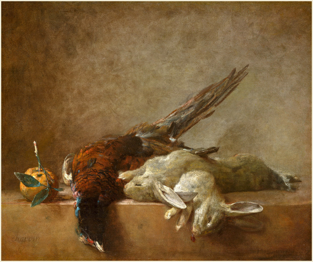Detail of Still Life with Game, probably 1750s by Jean Siméon Chardin