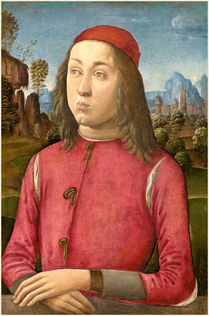 Detail of Italian, Portrait of a Youth by Agnolo di Domenico del Mazziere