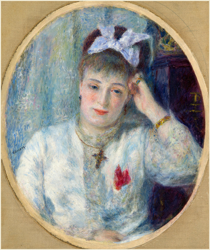 Detail of Marie Murer, 1877 by Auguste Renoir