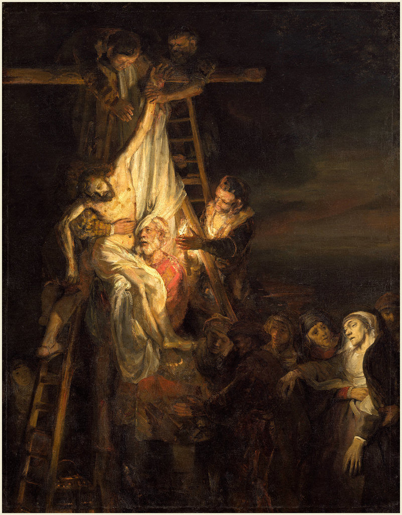 Detail of The Descent from the Cross by Rembrandt Workshop