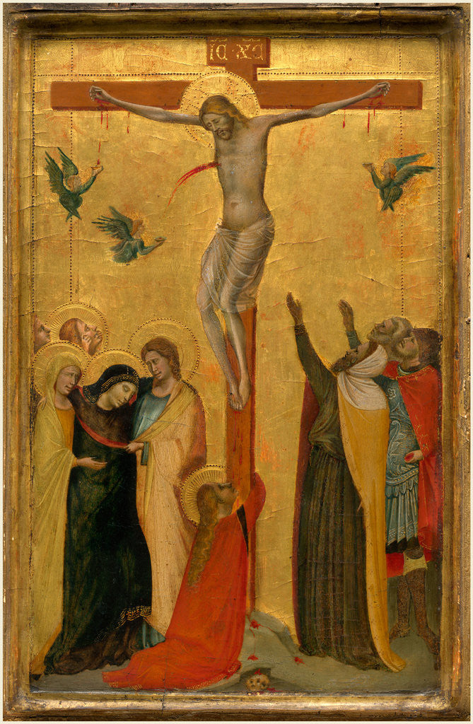 Detail of Italian, The Crucifixion, c. 1335 by Bernardo Daddi