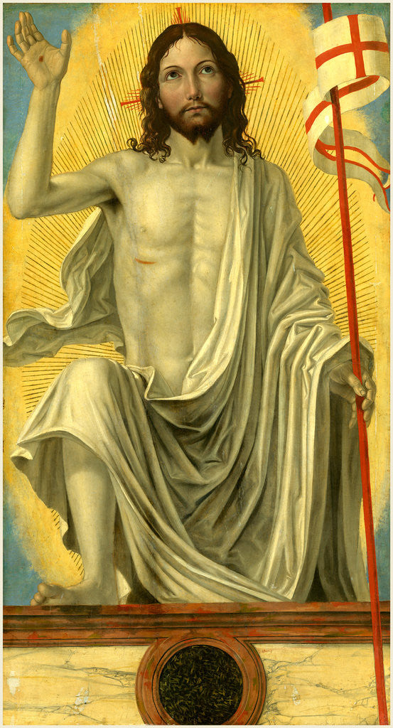 Detail of Italian, Christ Risen from the Tomb, c. 1490 by Bergognone